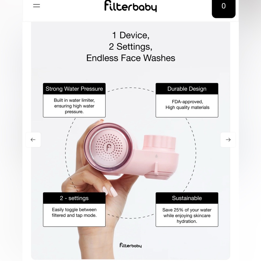 Filterbaby - sink water filter for perfect skin